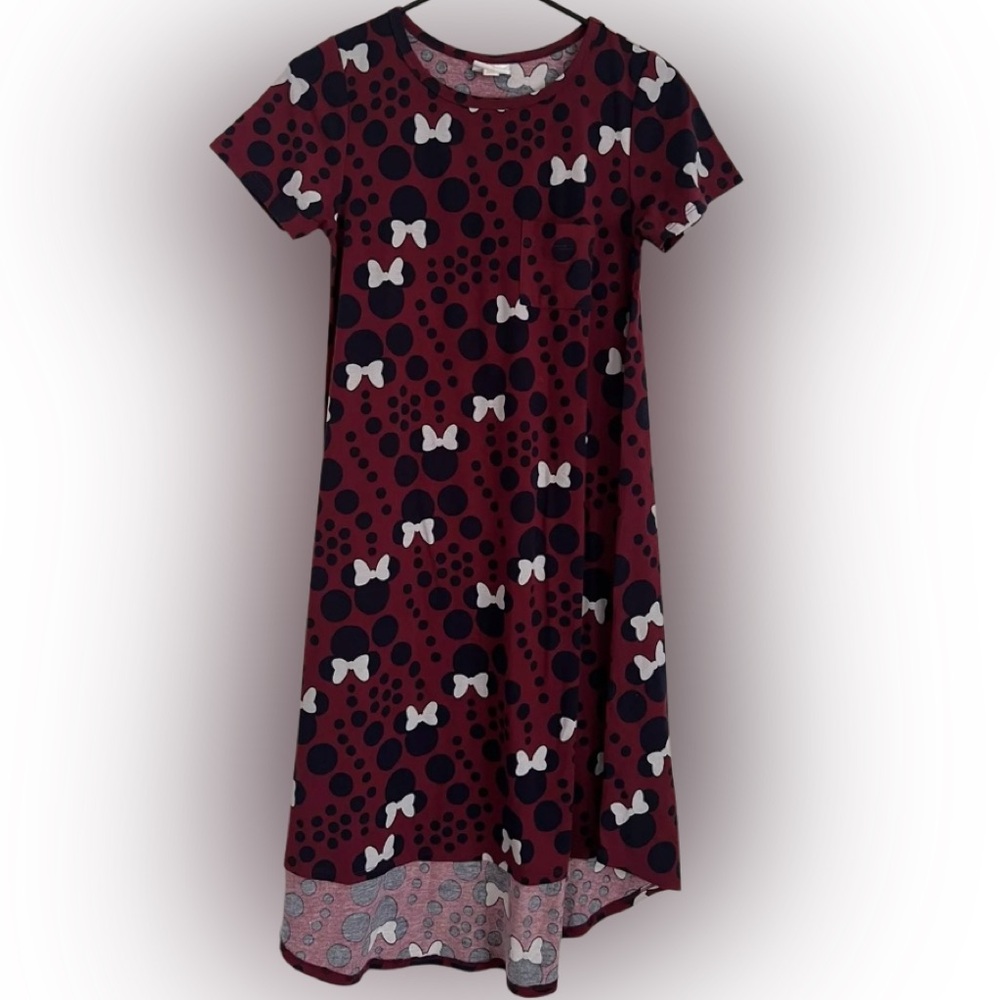 NWOT Disney Minnie Mouse Polka Dot Short Sleeve Swing Dress